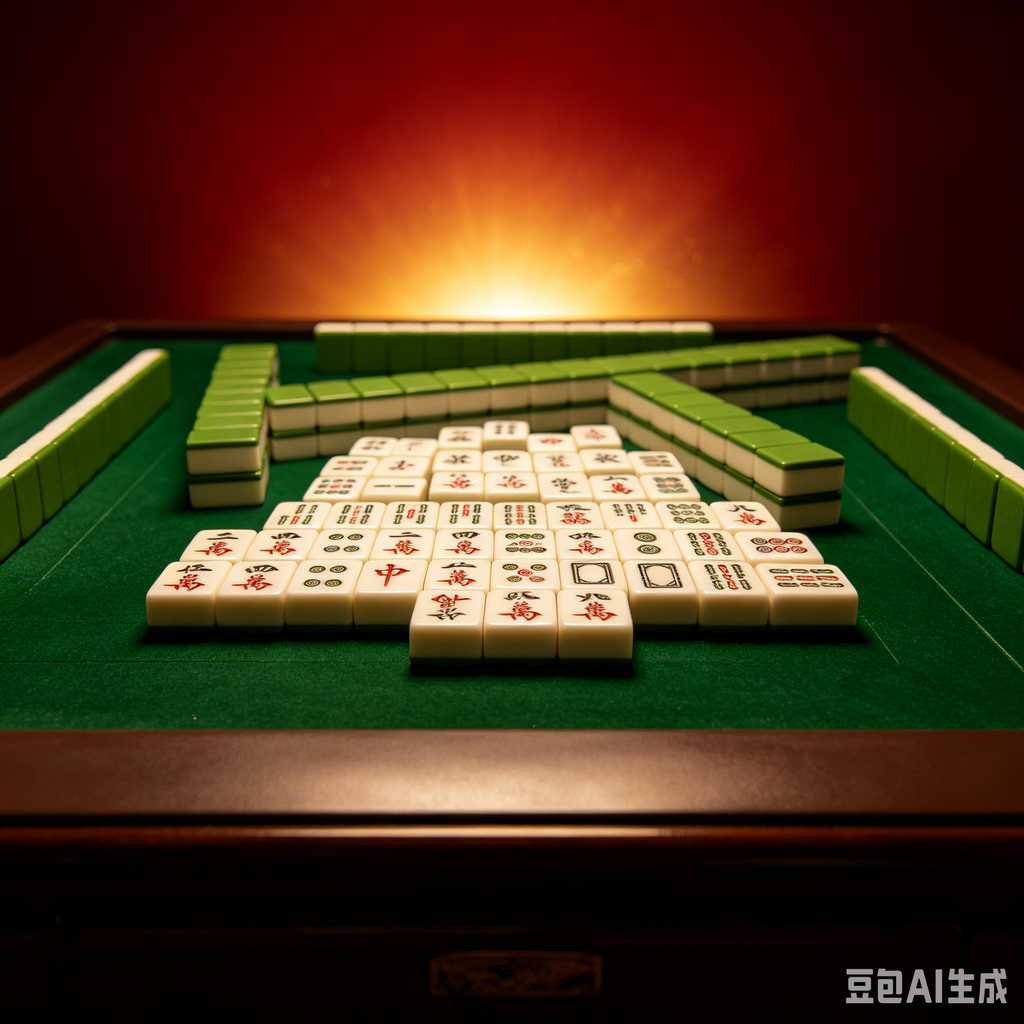 deep print mahjong set
